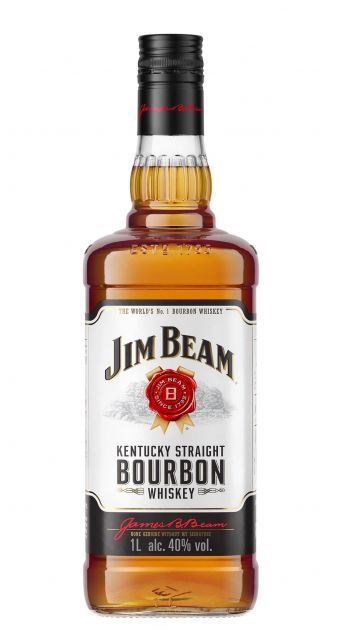 JIM BEAM WHITE BOURBON 1L